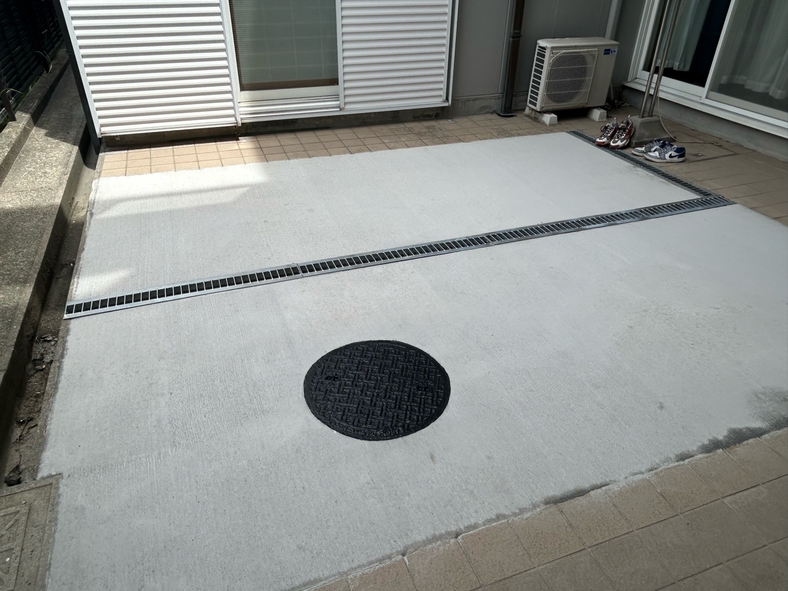 中庭土間コンクリート外構工事後