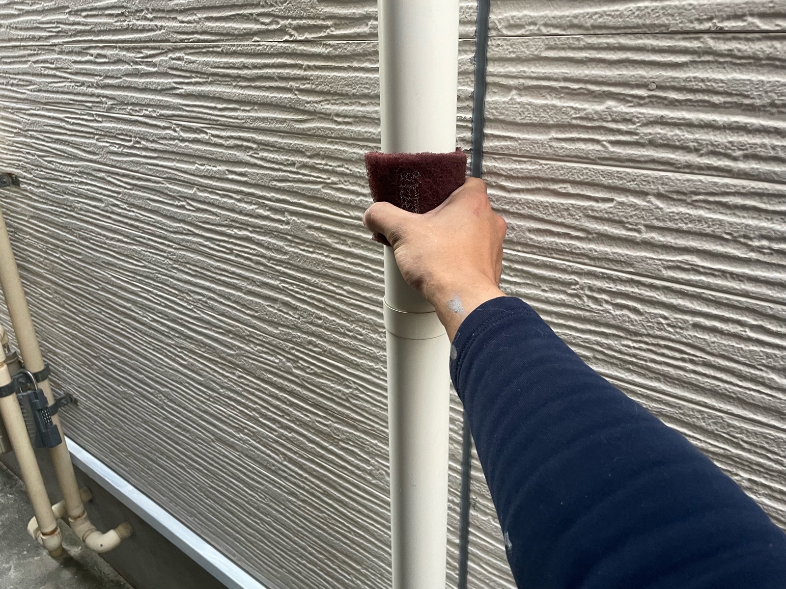 雨樋研磨作業