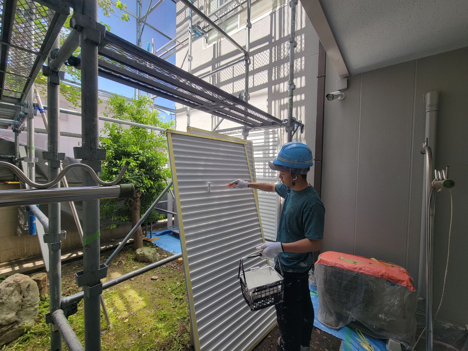 雨戸錆止め塗装