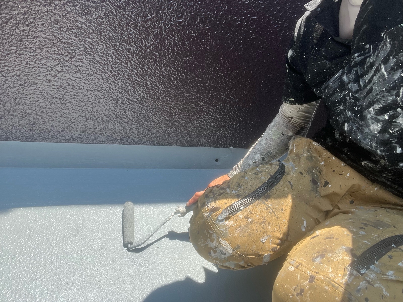 バルコニー上塗り塗装