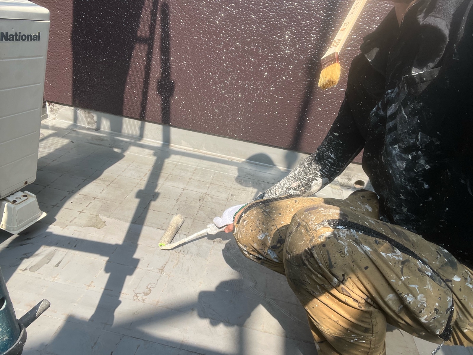 バルコニー下塗り塗装