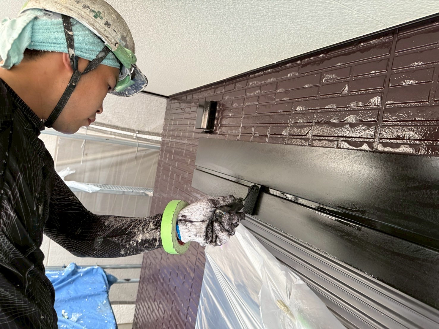 シャッターＢＯＸ上塗り塗装