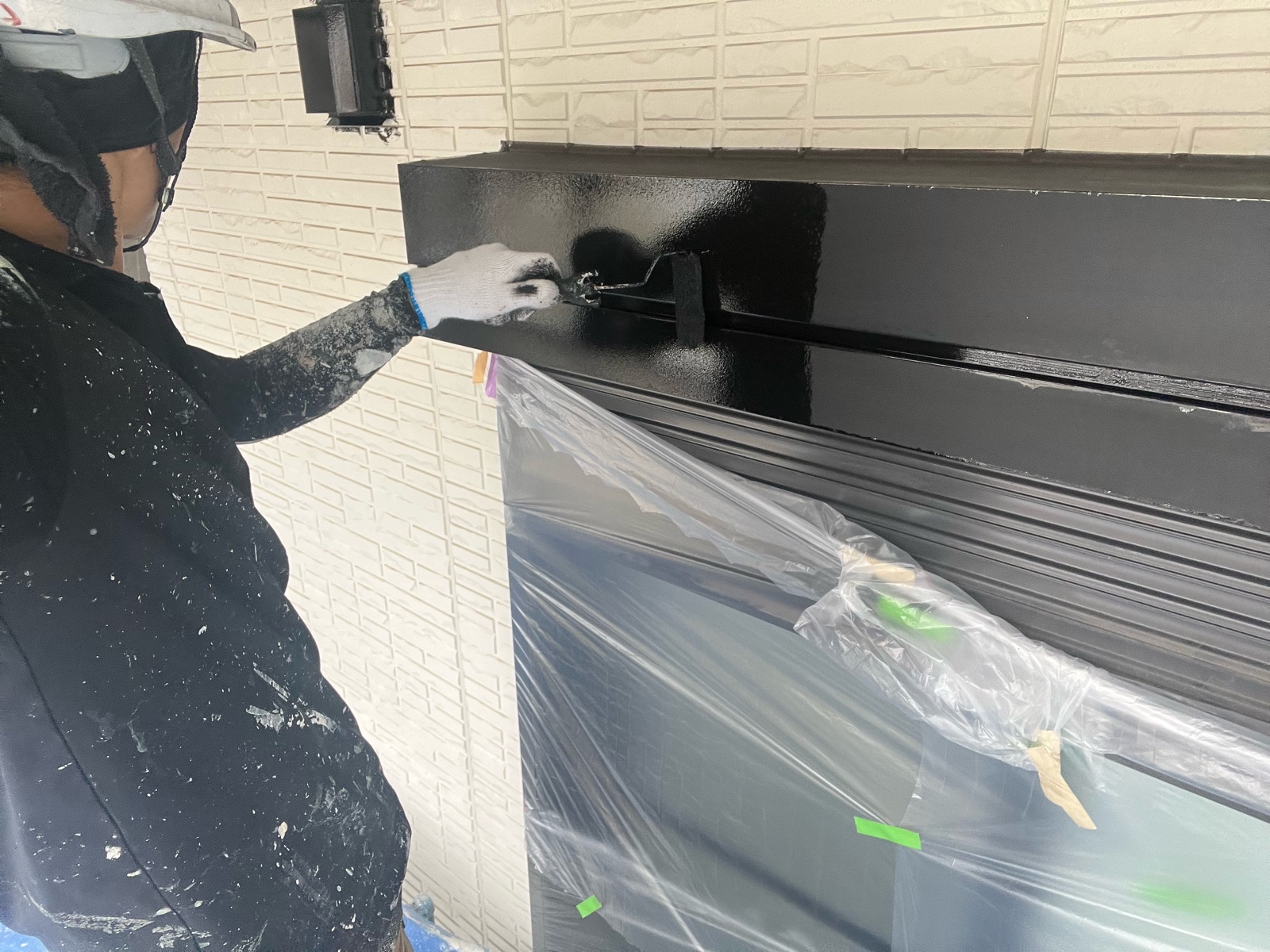 シャッターＢＯＸ下塗り塗装　※黒錆塗料