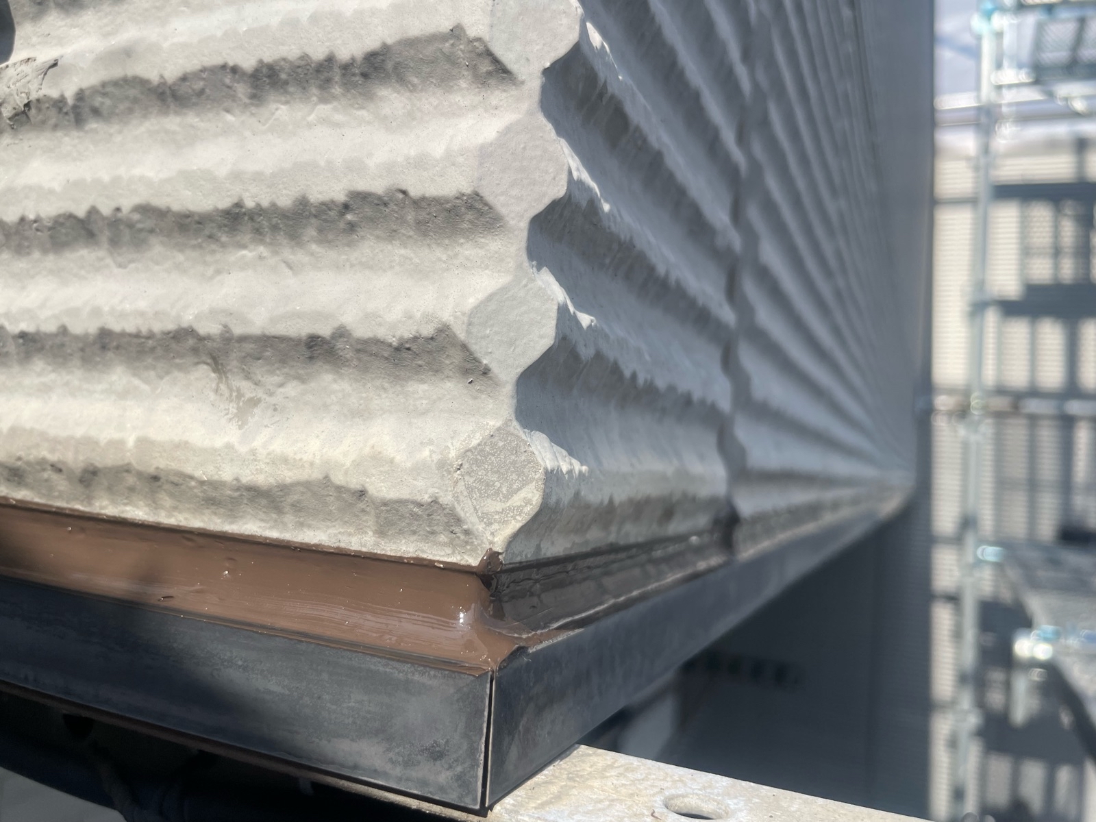 外壁コーキング目地完成