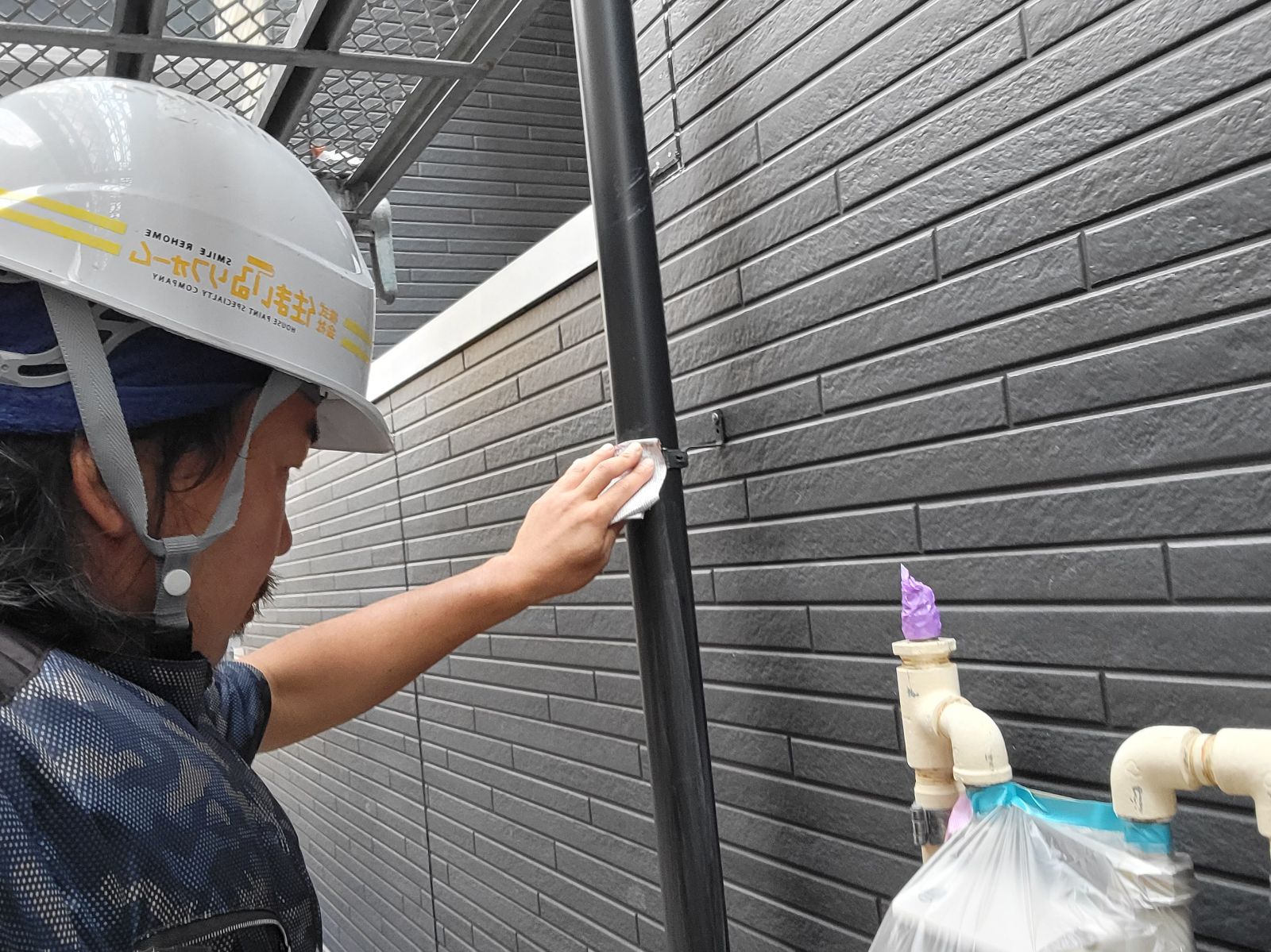 雨樋研磨作業２