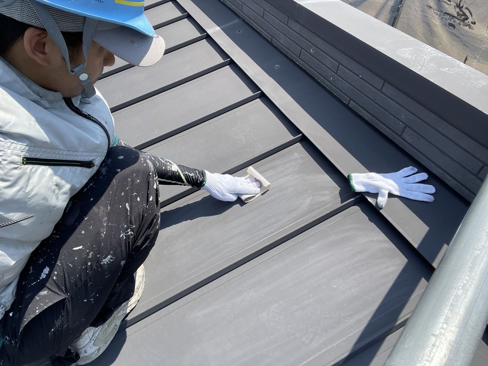 屋根研磨作業３