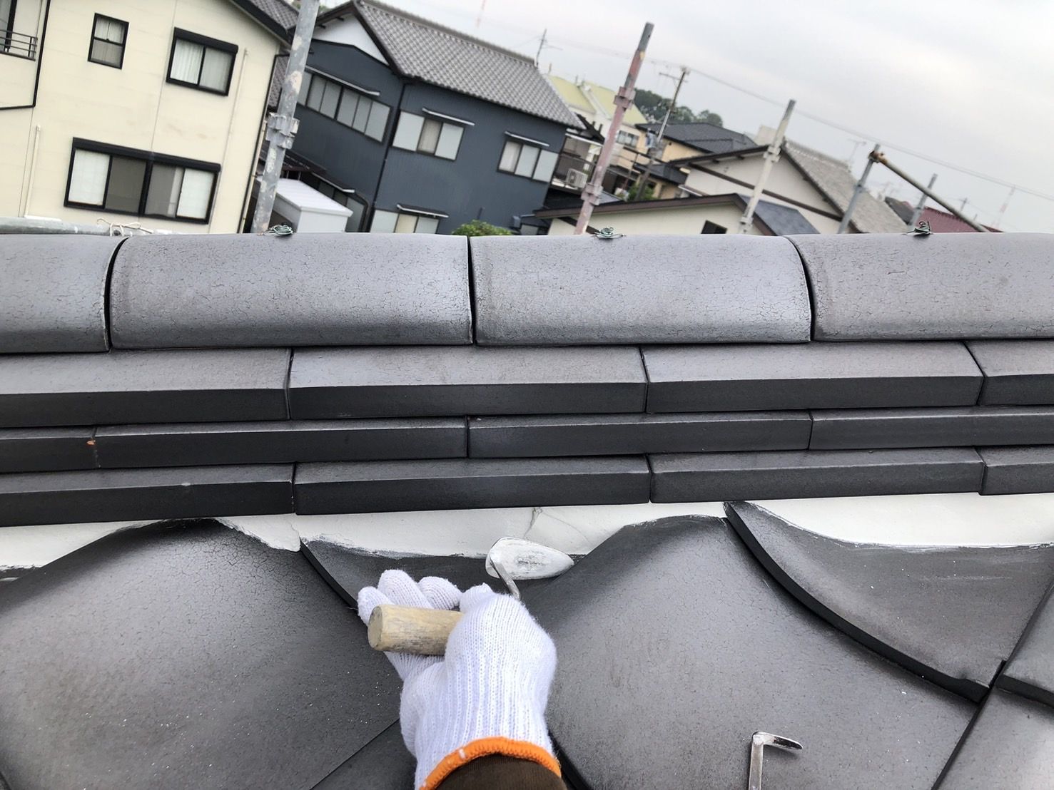 漆喰詰め直し