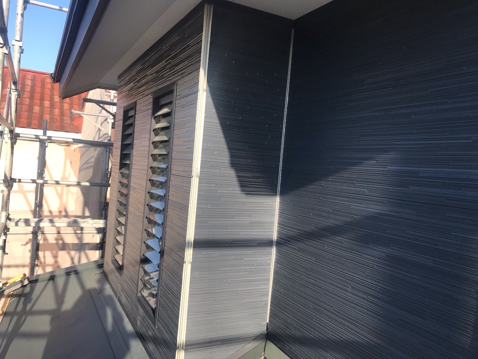 外壁張り付け完了